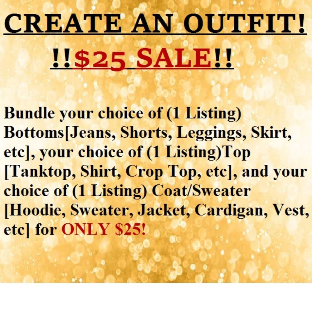 Create An Outfit Sale!!